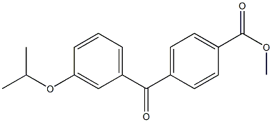 METHYL 4-(3-ISOPROPOXYBENZOYL)BENZOATE Struktur