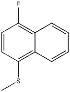 4-FLUORONAPHTHYL METHYL SULFIDE Struktur