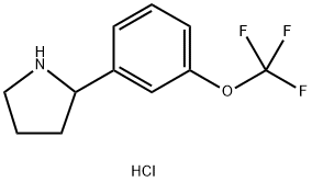 2-(3-TRIFLUOROMETHOXY-PHENYL)-PYRROLIDINE HYDROCHLORIDE Struktur