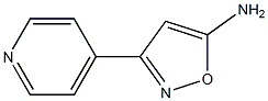 3-PYRIDIN-4-YL-ISOXAZOL-5-YLAMINE Struktur