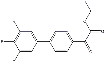 ETHYL 4-(3,4,5-TRIFLUOROPHENYL)BENZOYLFORMATE Struktur