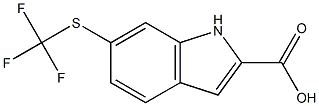 6-[(TRIFLUOROMETHYL)THIO]-1H-INDOLE-2-CARBOXYLIC ACID Struktur