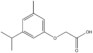 (3-ISOPROPYL-5-METHYLPHENOXY)ACETIC ACID Struktur