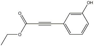 (3-HYDROXY-PHENYL)-PROPYNOIC ACID ETHYL ESTER Struktur