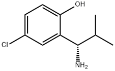 2-((1S)-1-AMINO-2-METHYLPROPYL)-4-CHLOROPHENOL Struktur