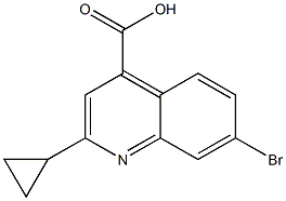 7-BROMO-2-CYCLOPROPYLQUINOLINE-4-CARBOXYLIC ACID Struktur