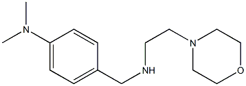 N,N-DIMETHYL-4-(((2-MORPHOLIN-4-YLETHYL)AMINO)METHYL)ANILINE Struktur