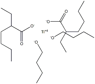 TITANIUM DI-N-BUTOXIDE BIS(2-ETHYLHEXANOATE) Struktur