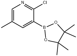 2-CHLORO-5-METHYLPYRIDINE-3-BORONIC ACID PINACOL ESTER Struktur