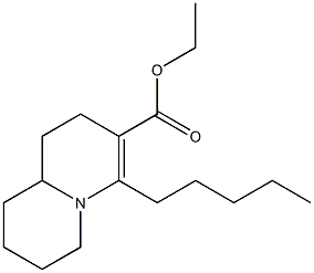 ETHYL 4-PENTYL-1,6,7,8,9,9A-HEXAHYDRO-2H-QUINOLIZINE-3-CARBOXYLATE Struktur