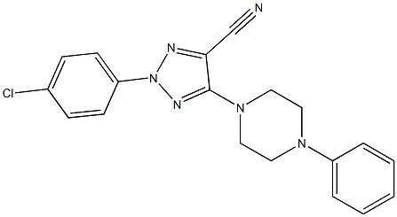 2-(4-CHLOROPHENYL)-5-(4-PHENYLPIPERAZIN-1-YL)-2H-1,2,3-TRIAZOLE-4-CARBONITRILE