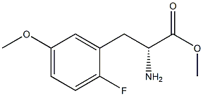 METHYL (2R)-2-AMINO-3-(2-FLUORO-5-METHOXYPHENYL)PROPANOATE Struktur