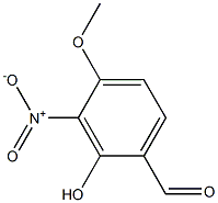 2-HYDROXY-4-METHOXY-3-NITRO-BENZALDEHYDE Struktur