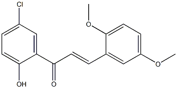 5'-CHLORO-2,5-DIMETHOXY-2'-HYDROXYCHALCONE Struktur