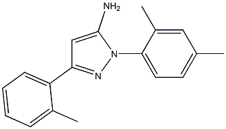 1-(2,4-DIMETHYLPHENYL)-3-(2-METHYLPHENYL)-1H-PYRAZOL-5-AMINE Struktur