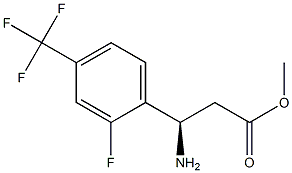 METHYL (3R)-3-AMINO-3-[2-FLUORO-4-(TRIFLUOROMETHYL)PHENYL]PROPANOATE Struktur