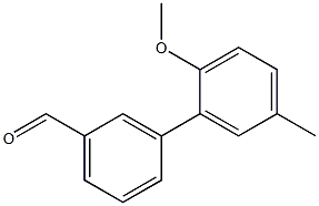 3-(2-METHOXY-5-METHYLPHENYL)BENZALDEHYDE Struktur