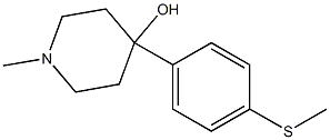 4-HYDROXY-4-(4-METHYLTHIOPHENYL)-1-METHYLPIPERIDINE Struktur