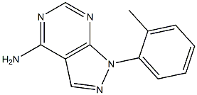 1-O-TOLYL-1H-PYRAZOLO[3,4-D]PYRIMIDIN-4-AMINE Struktur