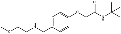 N-(TERT-BUTYL)-2-(4-(((2-METHOXYETHYL)AMINO)METHYL)PHENOXY)ACETAMIDE Struktur