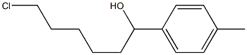 6-CHLORO-1-(4-METHYLPHENYL)-1-HEXANOL Struktur