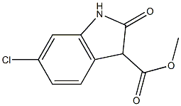 6-CHLORO-2-OXO-2,3-DIHYDRO-1H-INDOLE-3-CARBOXYLIC ACID METHYL ESTER Struktur