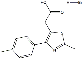 [2-METHYL-4-(4-METHYLPHENYL)-1,3-THIAZOL-5-YL]ACETIC ACID HYDROBROMIDE Struktur