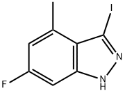 6-FLUORO-3-IODO-4-METHYL (1H)INDAZOLE Struktur