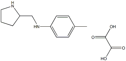 4-METHYL-N-(2-PYRROLIDINYLMETHYL)ANILINE OXALATE Struktur