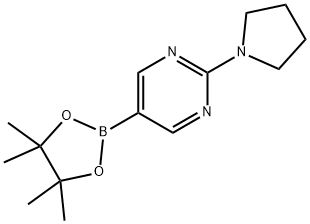 2-(PYRROLIDIN-1-YL)PYRIMIDINE-5-BORONIC ACID PINACOL ESTER