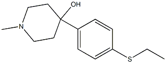 4-(4-ETHYLTHIOPHENYL)-4-HYDROXY-1-METHYLPIPERIDINE Struktur