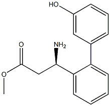 METHYL (3R)-3-AMINO-3-[2-(3-HYDROXYPHENYL)PHENYL]PROPANOATE Struktur