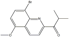 1-(8-BROMO-5-METHOXYQUINOLIN-2-YL)-2-METHYLPROPAN-1-ONE Struktur