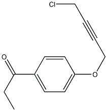 1-[4-(4-CHLORO-BUT-2-YNYLOXY)-PHENYL]-PROPAN-1-ONE Struktur