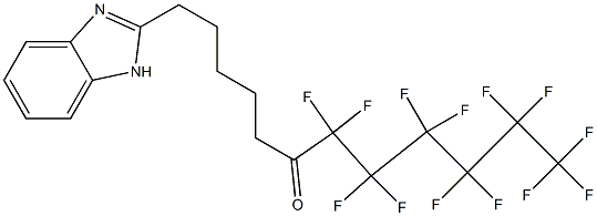 2-(6-OXO-7,7,8,8,9,9,10,10,11, 11,12,12,12-TRIDECAFLUORODODECYL)BENZIMIDAZOLE Struktur