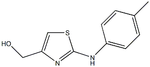 (2-[(4-METHYLPHENYL)AMINO]-1,3-THIAZOL-4-YL)METHANOL Struktur