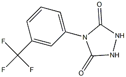 4-(3-TRIFLUOROMETHYL-PHENYL)-[1,2,4]TRIAZOLIDINE-3,5-DIONE Struktur