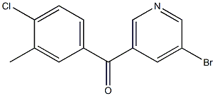 3-BROMO-5-(4-CHLORO-3-METHYLBENZOYL)PYRIDINE Struktur