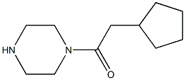 1-(CYCLOPENTYLACETYL)PIPERAZINE Struktur