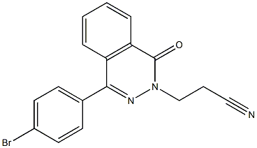 3-(4-(4-BROMOPHENYL)-1-OXOPHTHALAZIN-2(1H)-YL)PROPANENITRILE Struktur