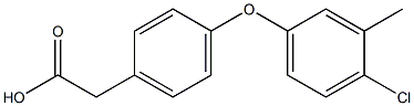 2-(4-(4-CHLORO-3-METHYLPHENOXY)PHENYL)ACETIC ACID Struktur