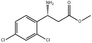 METHYL (3R)-3-AMINO-3-(2,4-DICHLOROPHENYL)PROPANOATE Struktur