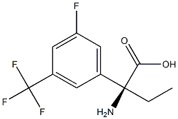 (2S)-2-AMINO-2-[5-FLUORO-3-(TRIFLUOROMETHYL)PHENYL]BUTANOIC ACID Struktur