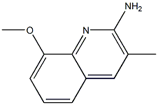 2-AMINO-8-METHOXY-3-METHYLQUINOLINE Struktur