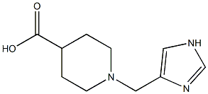 1-(1H-IMIDAZOL-4-YLMETHYL)PIPERIDINE-4-CARBOXYLIC ACID Struktur