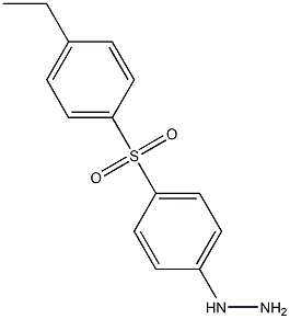 [4-[(4-ETHYLPHENYL)SULFONYL]PHENYL]HYDRAZINE Struktur