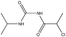 2-CHLORO-N-[(ISOPROPYLAMINO)CARBONYL]PROPANAMIDE Struktur