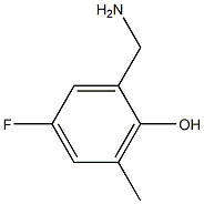 5-FLUORO-2-HYDROXY-3-METHYLBENZYLAMINE Struktur