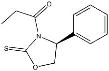 (S)-4-PHENYL-3-PROPIONYL-1,3-OXAZOLIDINE-2-THIONE Struktur