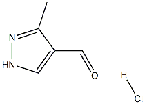 3-METHYL-1H-PYRAZOLE-4-CARBALDEHYDE HYDROCHLORIDE Struktur